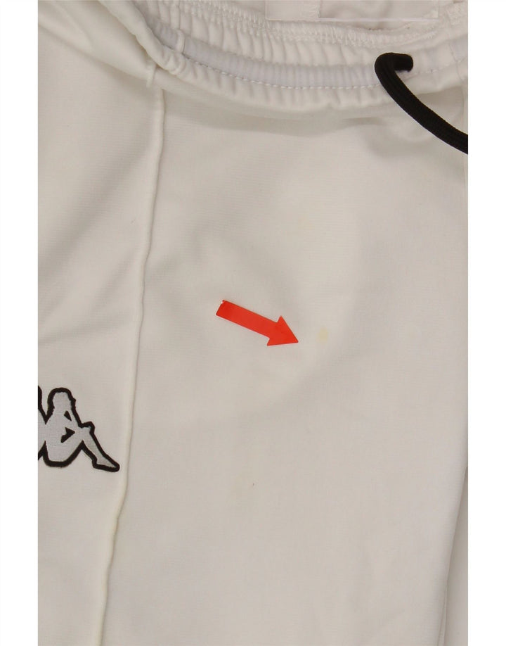 KAPPA Mens Graphic Tracksuit Trousers XS  White Polyester Vintage Kappa and Second-Hand Kappa from Messina Hembry 