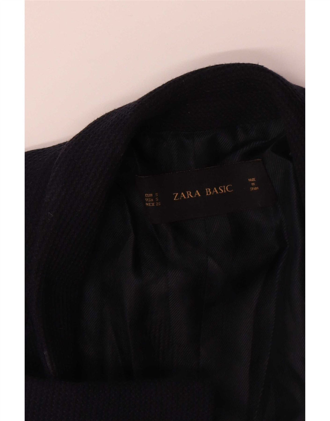 Zara Damen-Blazer, übergroß, 3/4-Ärmel, offen, Gr. 10, Marineblau