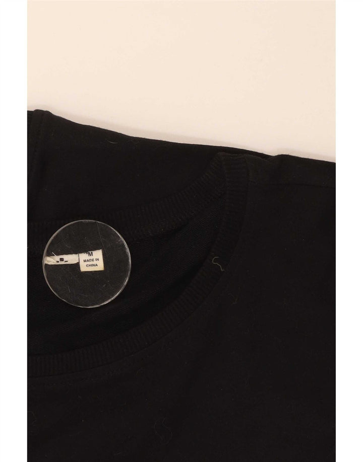 Vans Damen Graphic Crop Sweatshirt Pullover UK 14 Medium Schwarz