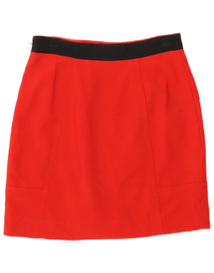 Coast Damen Minirock UK 8 Small W26 Roter Colourblock-Polyester