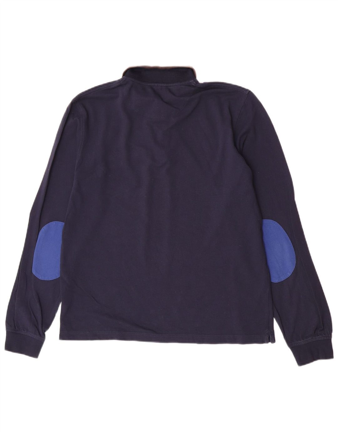 Sun68 Herren-Langarm-Poloshirt, groß, marineblau, Baumwolle