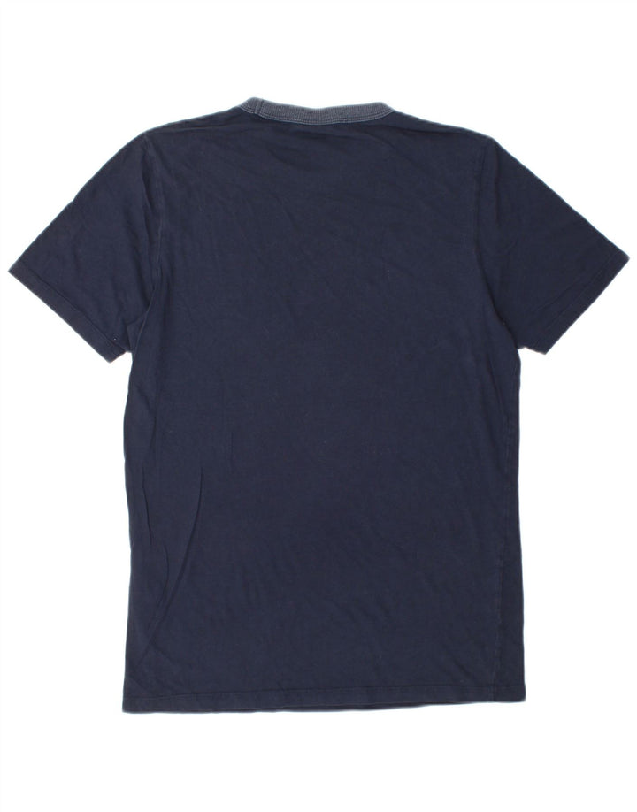 JACK & JONES Herren-T-Shirt mit Grafik, mittlere marineblaue Baumwolle