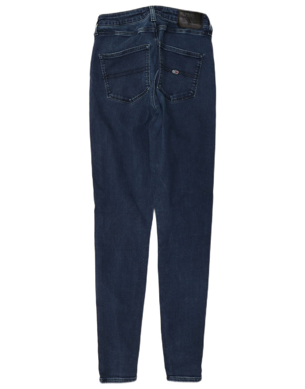 Tommy Hilfiger Damen Skinny Jeans W26 L30 Marineblau Baumwolle