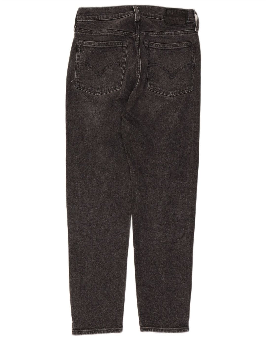 Levi's Damen Tapered Jeans W26 L26 Schwarze Baumwolle