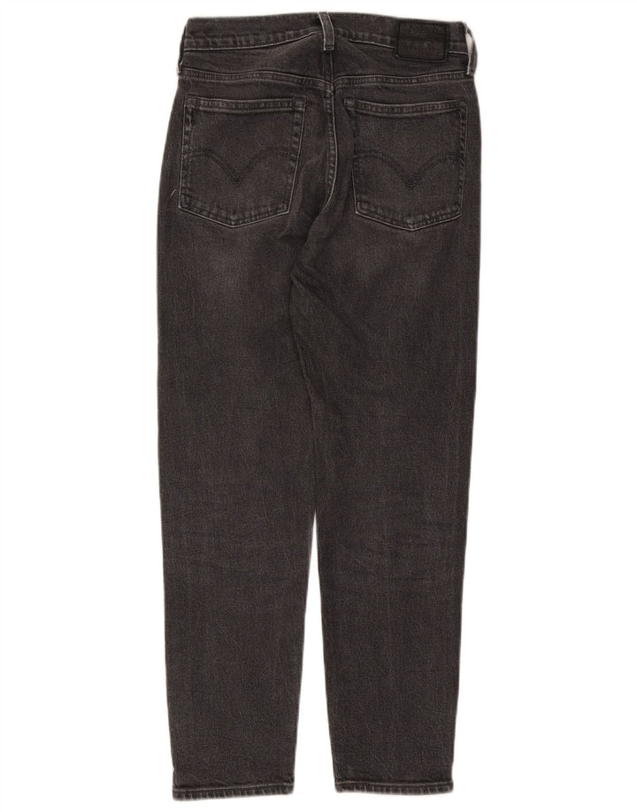 Levi's Damen Tapered Jeans W26 L26 Schwarze Baumwolle