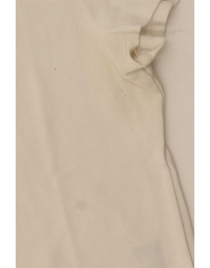Levi's Damen T-Shirt Top UK 12 Mittelweiße Baumwolle