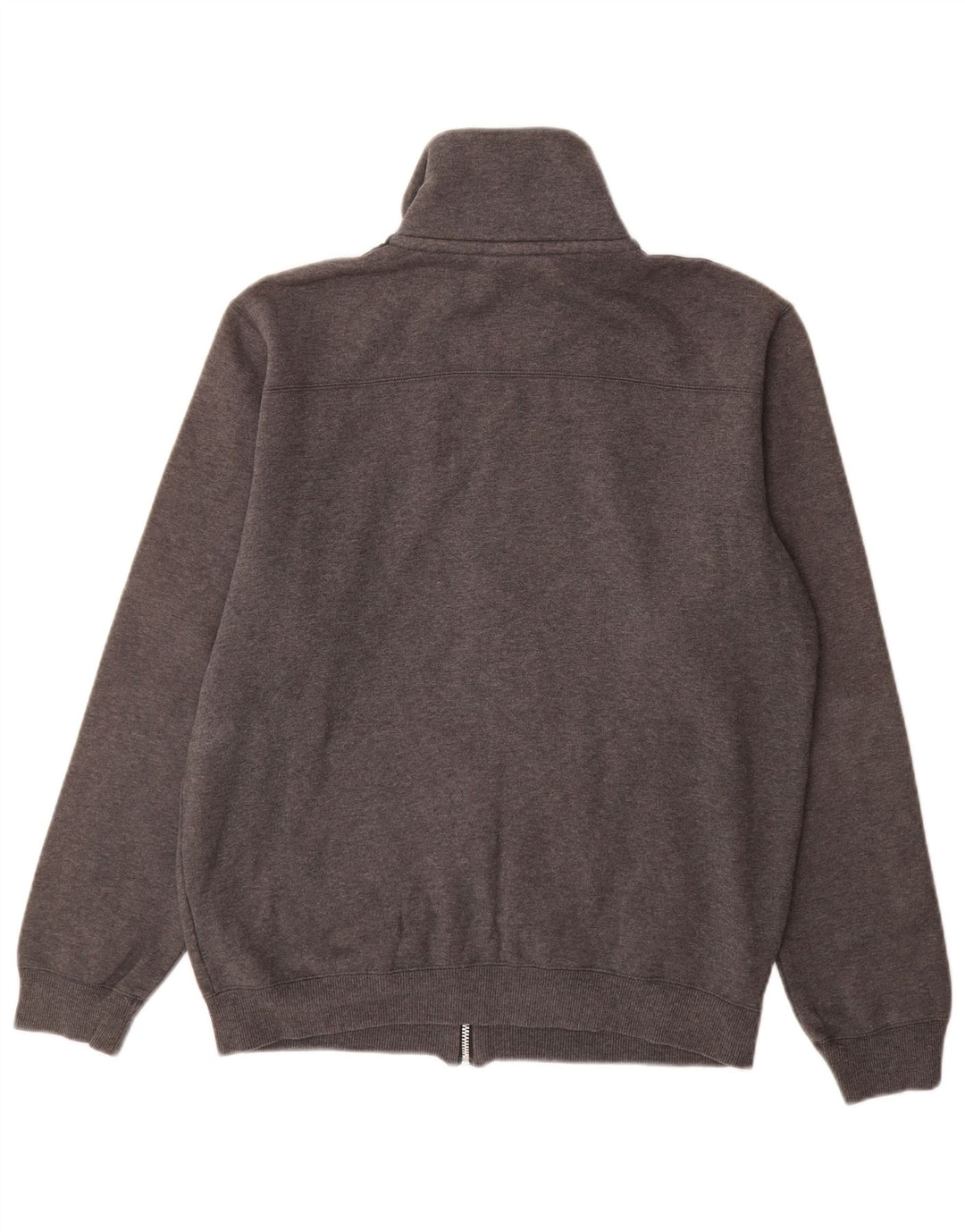 Adidas Herren-Trainingsanzug-Top-Jacke aus mittelgrauer Baumwolle