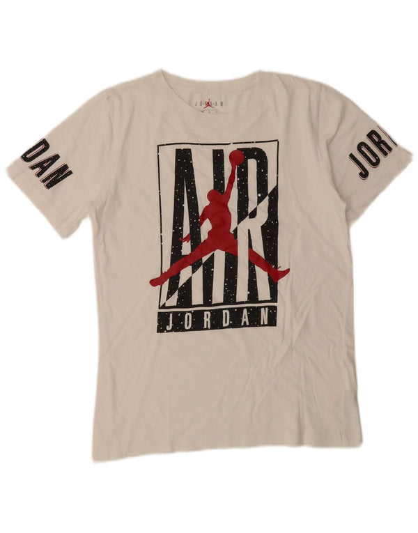 Jordan T-Shirt mit Grafik für Jungen, 13–14 Jahre, XL, weiße Baumwolle