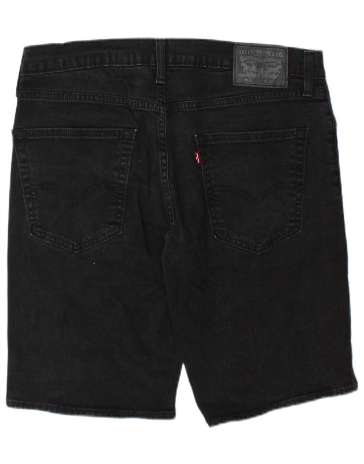 Levi's Herren 502 Denim Shorts W36 Große schwarze Baumwolle