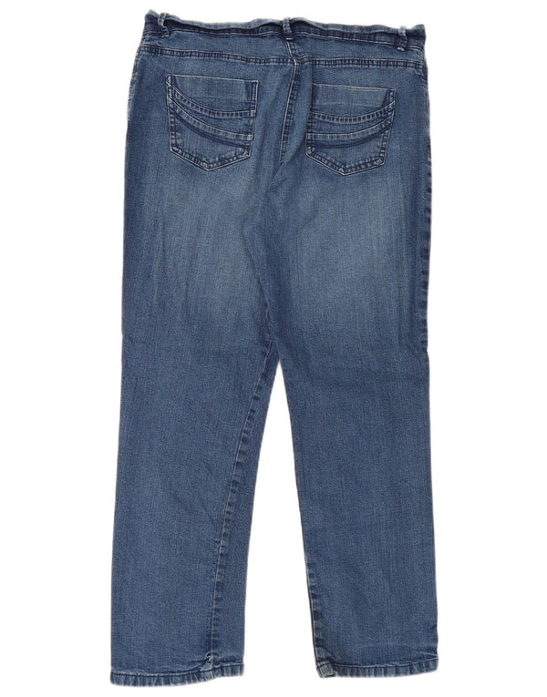 Marks & Spencer Herren Straight Jeans UK 16 Large W34 L27 Blaue Baumwolle