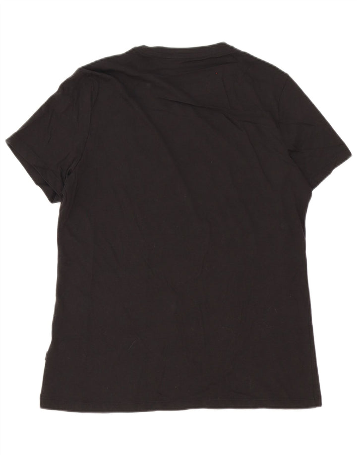 Puma Herren T-Shirt mit Grafik, groß, aus schwarzer Baumwolle