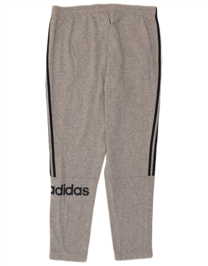 Adidas Herren-Trainingshose mit Grafik, XL, graue Baumwolle
