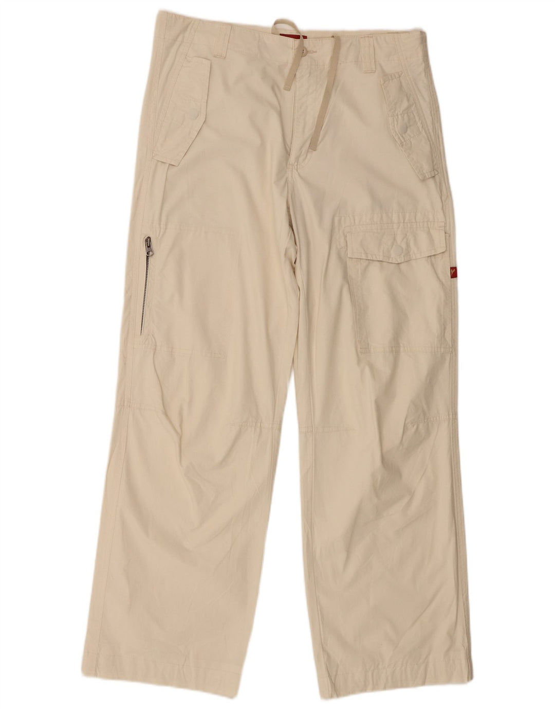 Gerade Herren-Cargohose von Diadora, Größe M, W32, L29, Beige, Baumwolle