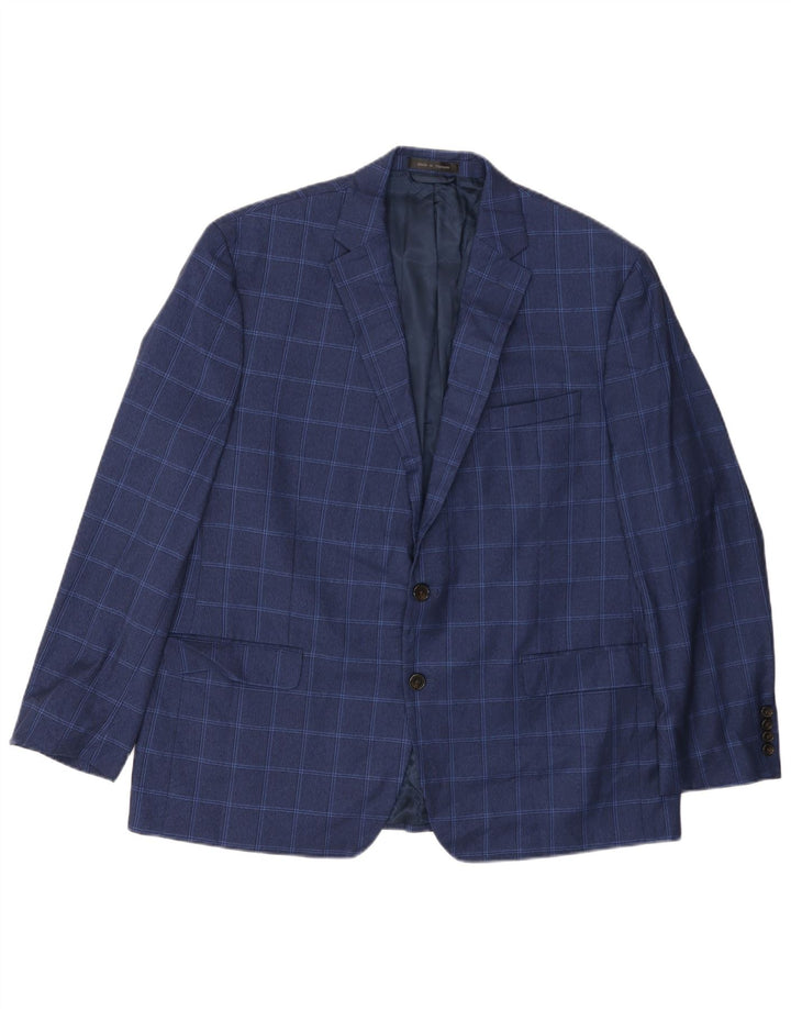 Ralph Lauren Herren-Blazer mit 2 Knöpfen, UK 46, 2XL, Marineblau kariert