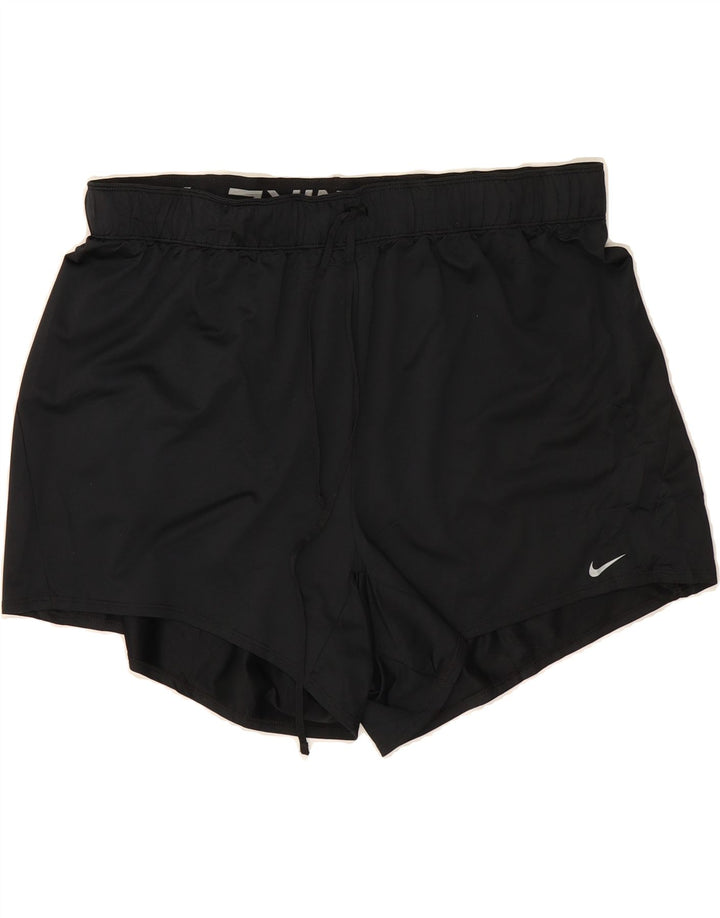 NIKE Womens Sport Shorts UK 18 XL Black Polyester Vintage Nike and Second-Hand Nike from Messina Hembry 