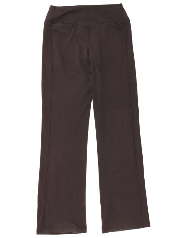 Nike Damen Dri Fit Trainingshose UK 14 Mittelschwarze Baumwolle