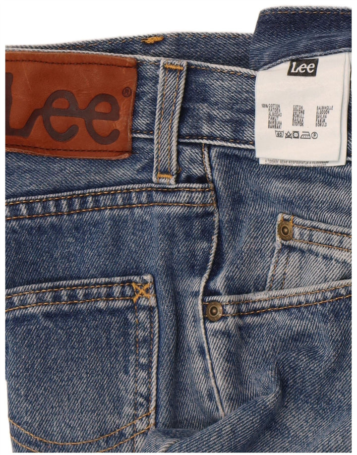 Lee Herren Brooklyn Straight Jeans W34 L32 Blaue Baumwolle