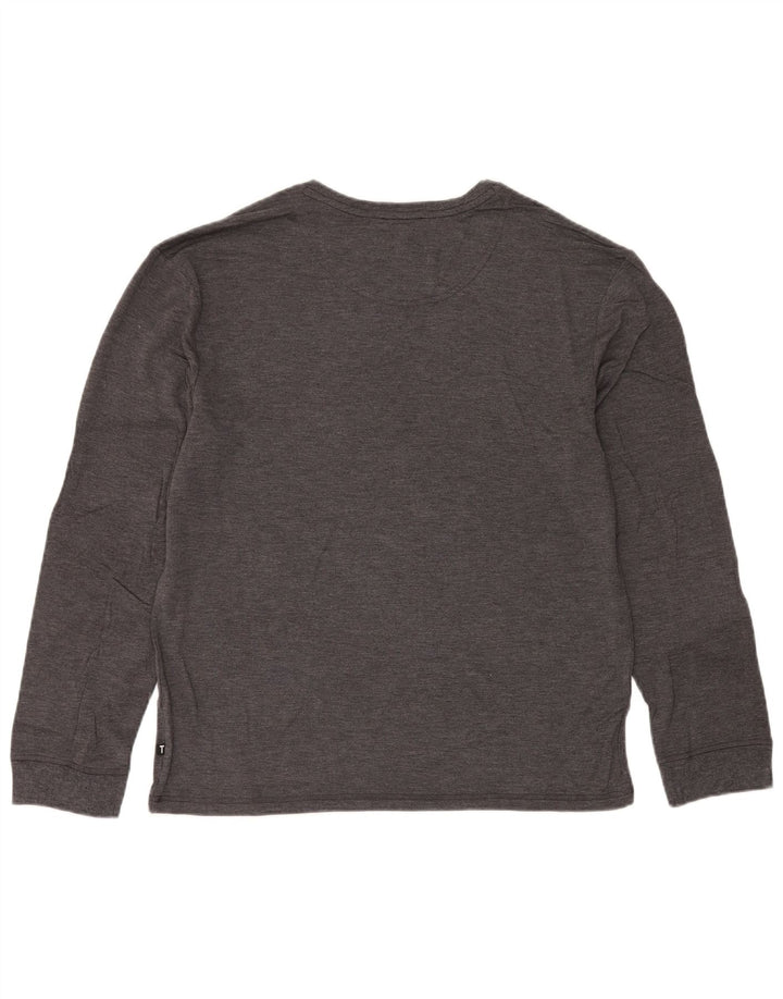 Ted Baker Herren-Oberteil, langärmelig, Mittelgrau, Modal