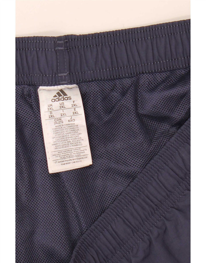 Adidas Herren Sport Shorts 2XL Marineblau Nylon