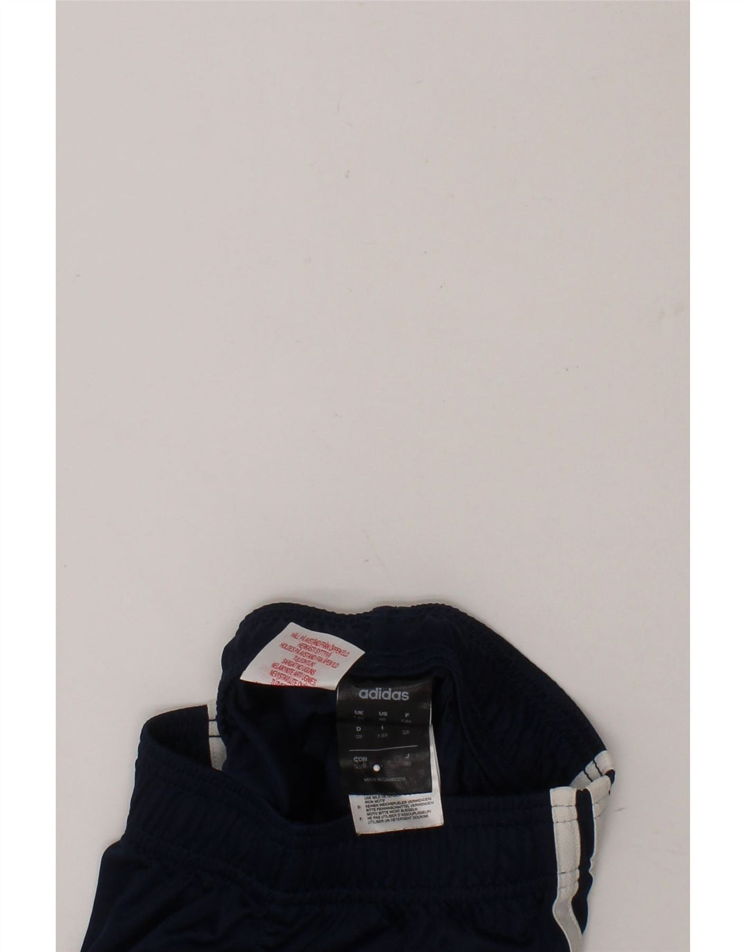 ADIDAS Boys Climalite Sport Shorts 7-8 Years Navy Blue Polyester Vintage Adidas and Second-Hand Adidas from Messina Hembry 