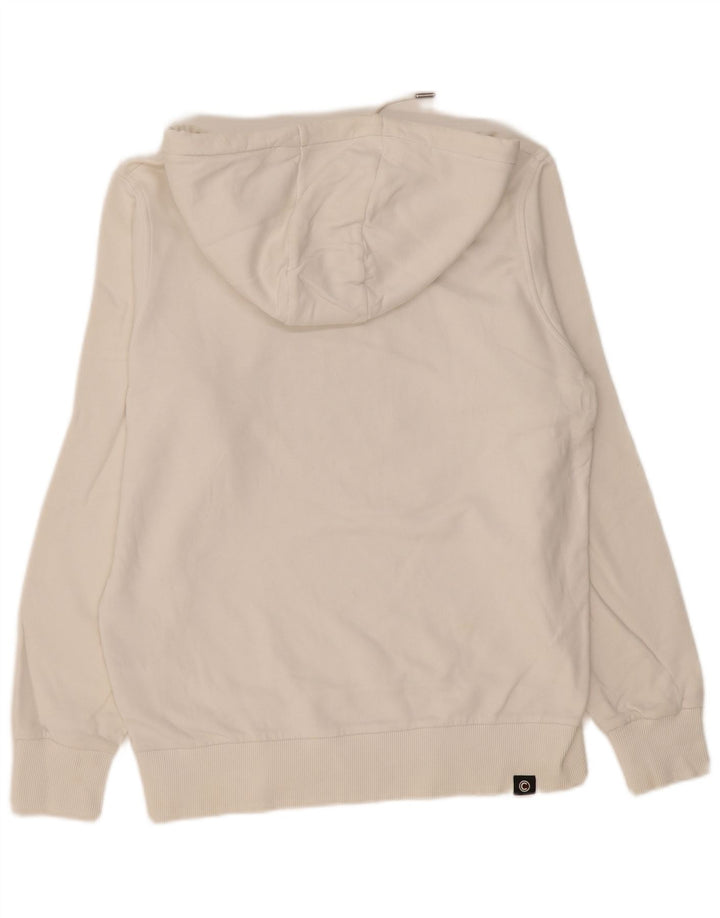 Colmar Herren-Kapuzenpullover mit Grafik, groß, aus weißer Baumwolle