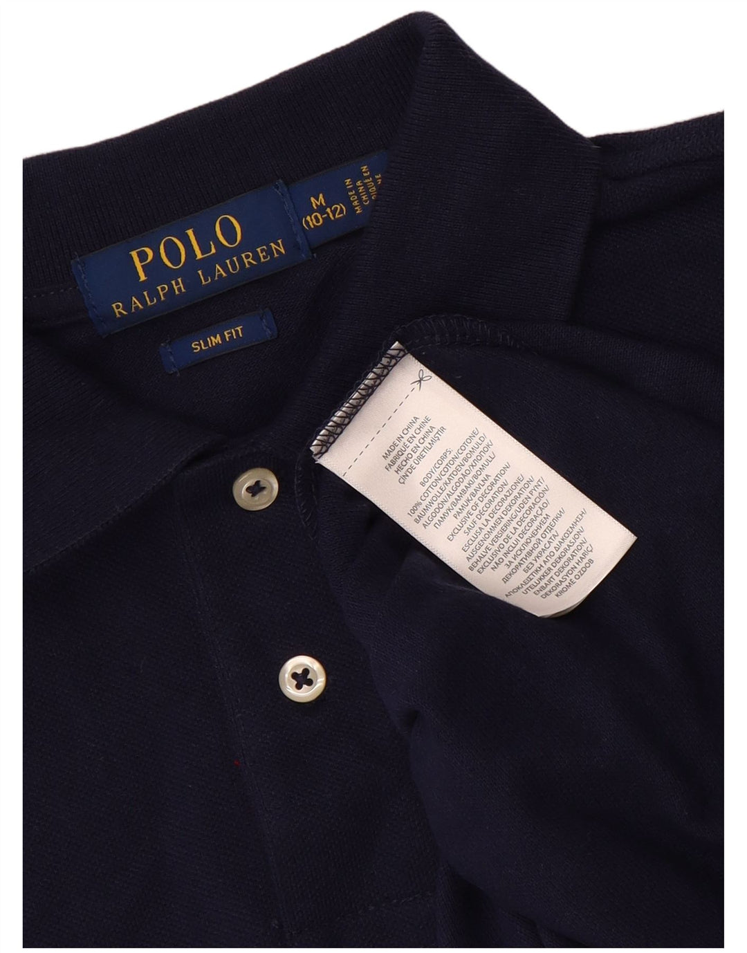POLO RALPH LAUREN Slim-Fit-Poloshirt für Jungen, 10–11 Jahre, mittleres Marineblau