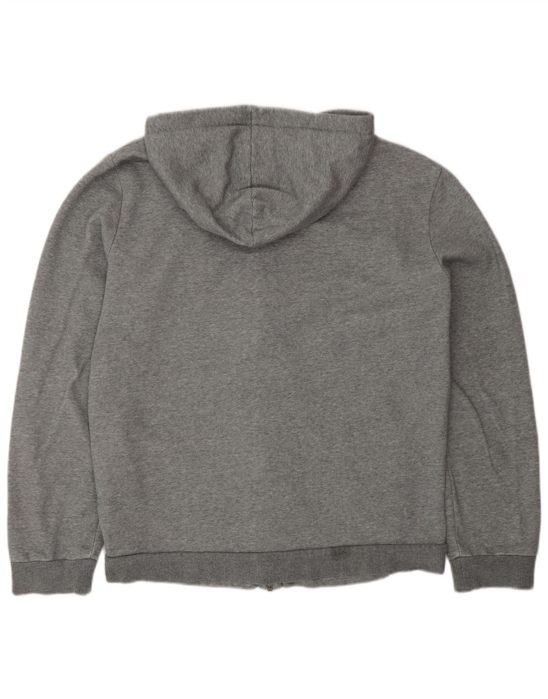 Puma Herren-Kapuzenpullover mit Reißverschluss, mittelgraue Colourblock-Baumwolle