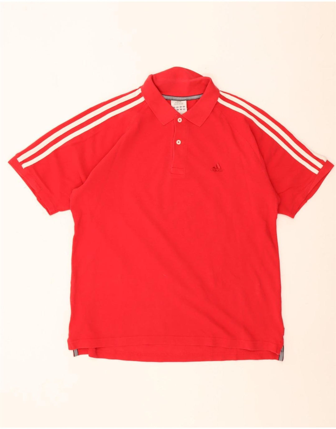 Adidas Herren Poloshirt Mittelrote Baumwolle