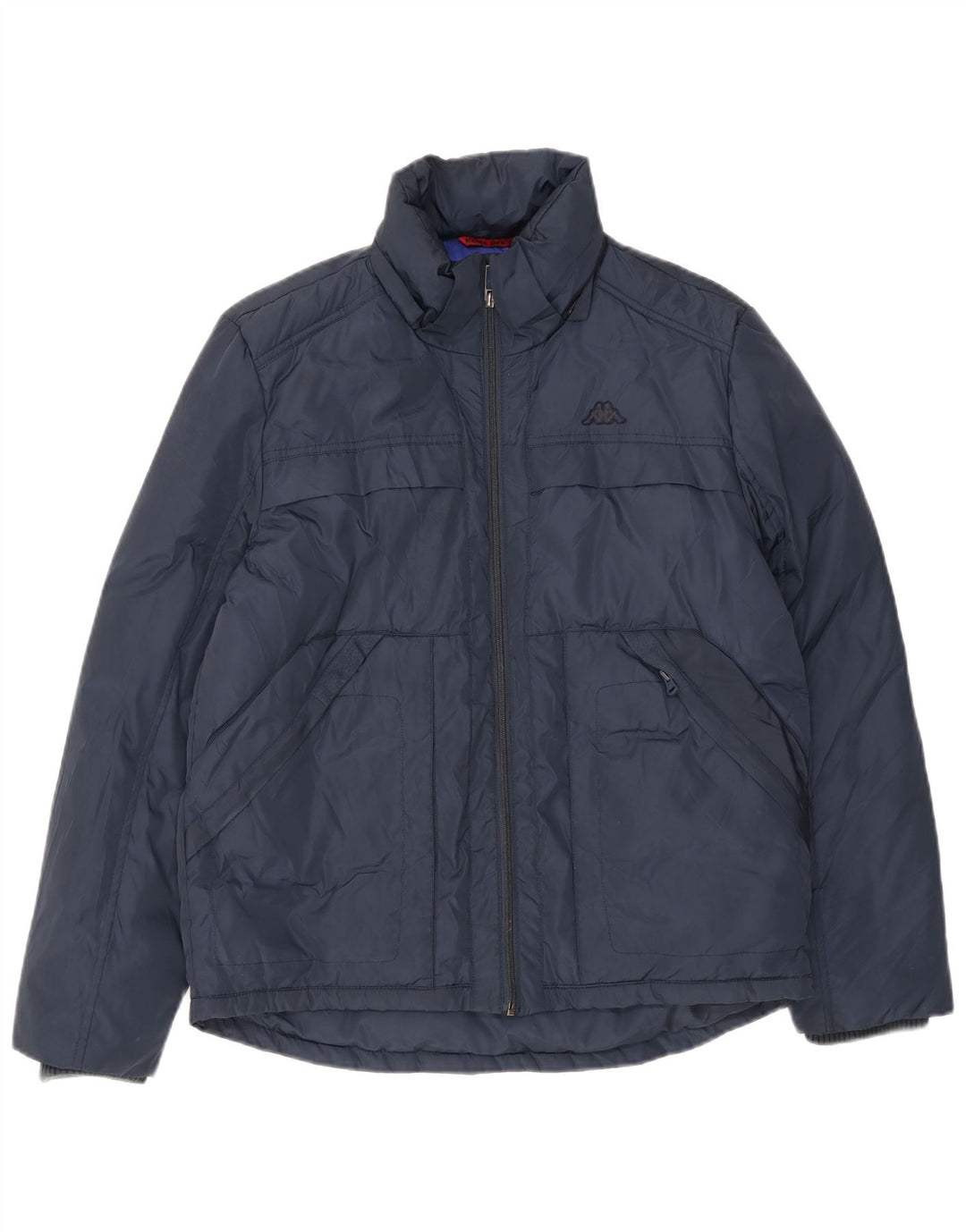 Kappa Herren Wattierte Jacke UK 40 Large Marineblau Polyester