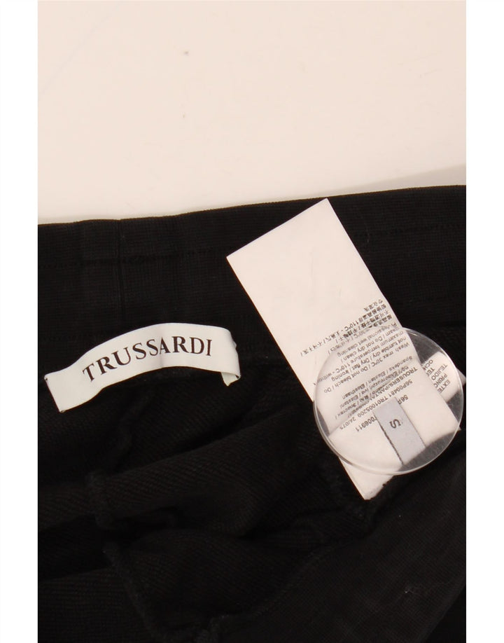 TRUSSARDI Herren-Trainingshose, Jogginghose, Größe S, Schwarz, Baumwolle