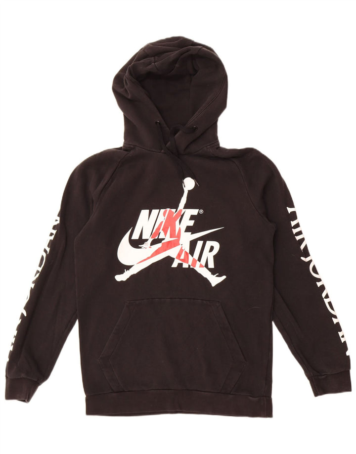 Nike Herren-Kapuzenpullover mit Grafik, Größe S, Schwarz, Baumwolle