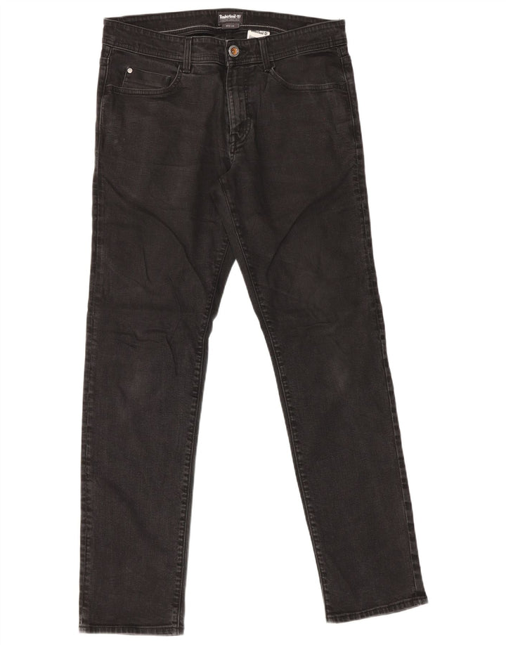 Timberland Herren Slim Jeans W32 L32 Schwarze Baumwolle