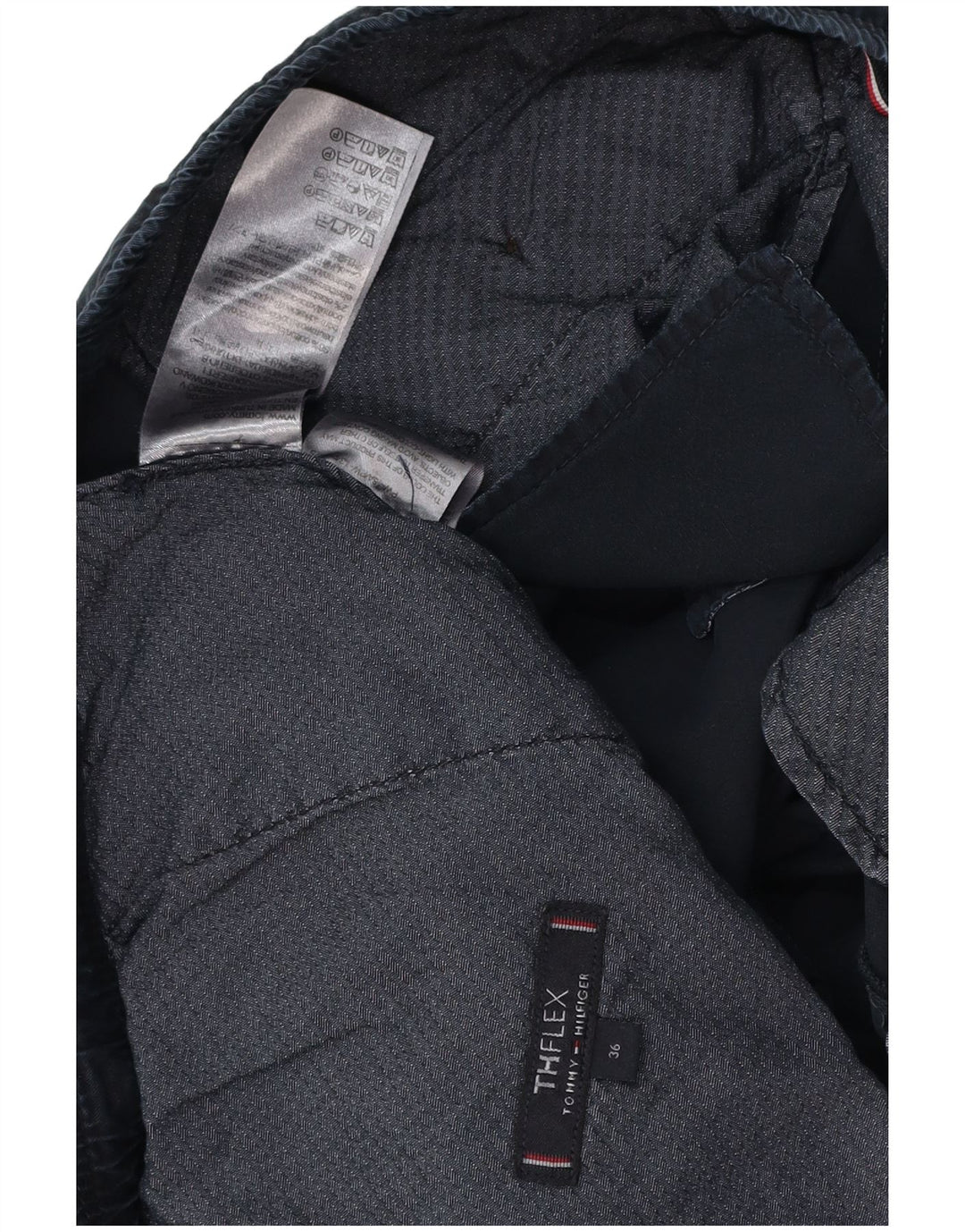 TOMMY HILFIGER Herren Chino Shorts W36 Große Marineblaue Baumwolle