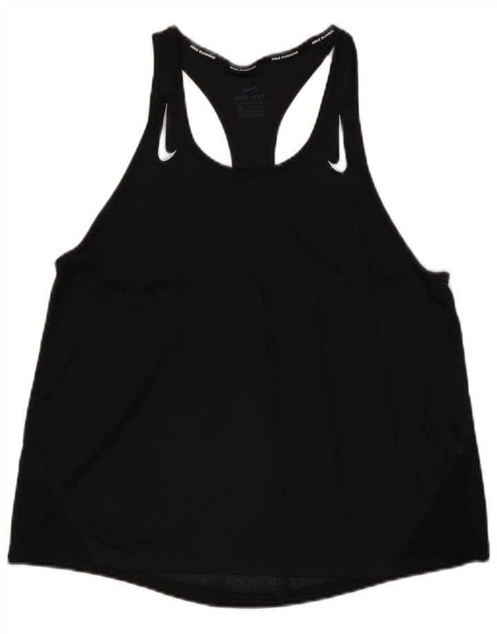 NIKE Damen Dri Fit Weste Top UK 14 Large Schwarz