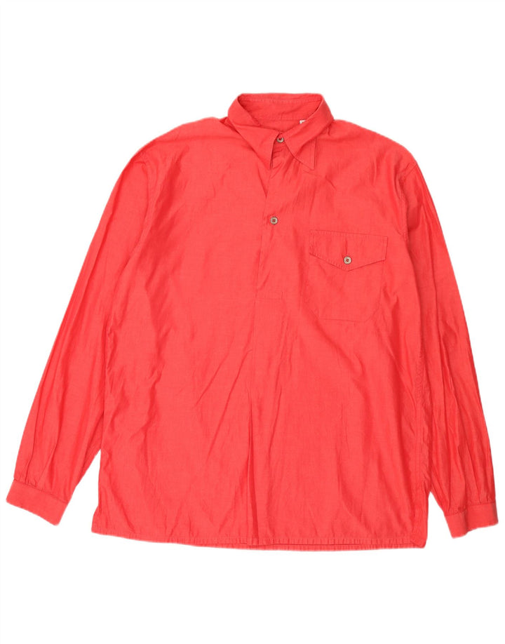 Vintage Herren Pullover Shirt Große rote Baumwolle