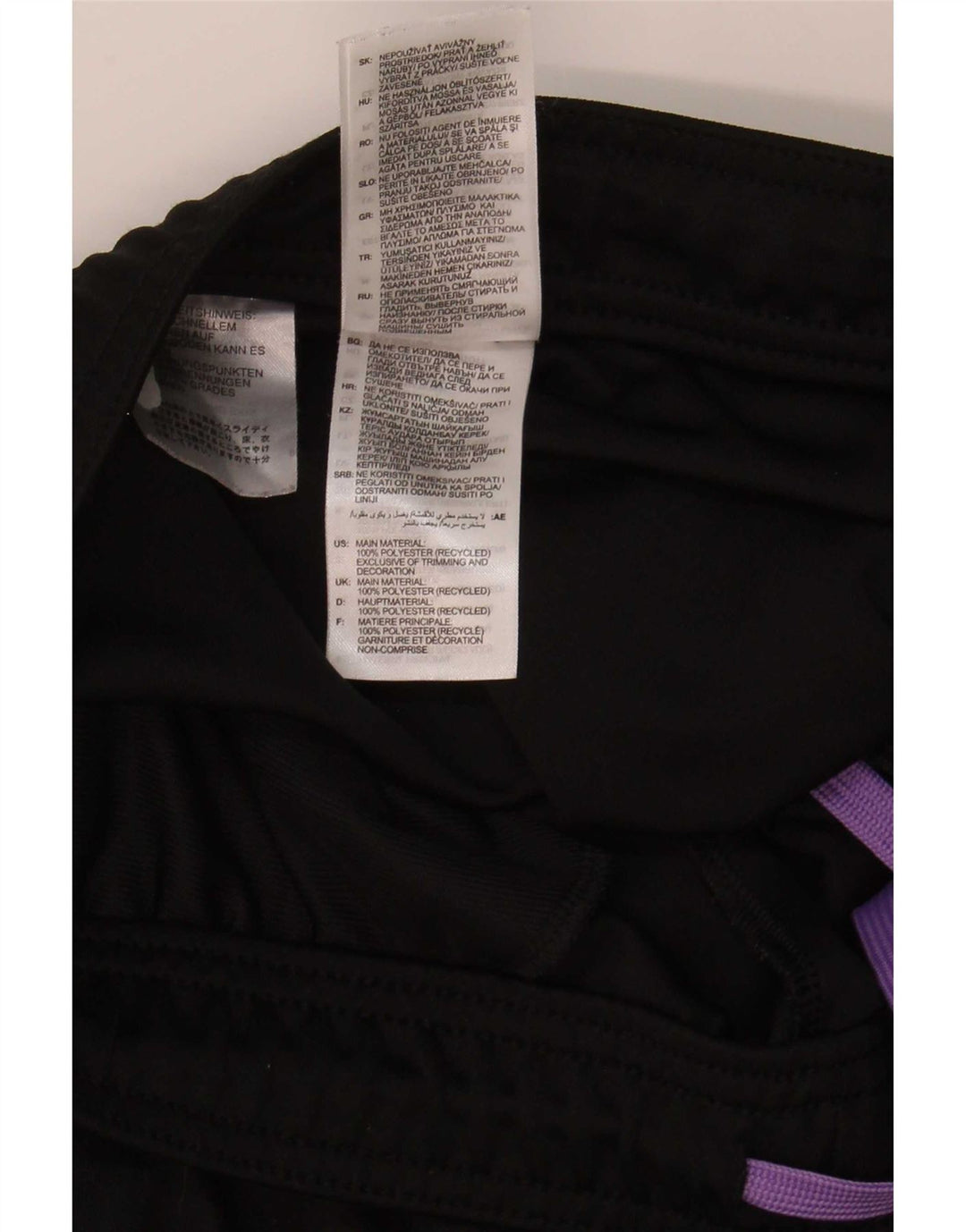 Adidas Damen-Trainingshose UK 12/14 Mittelschwarzes Polyester