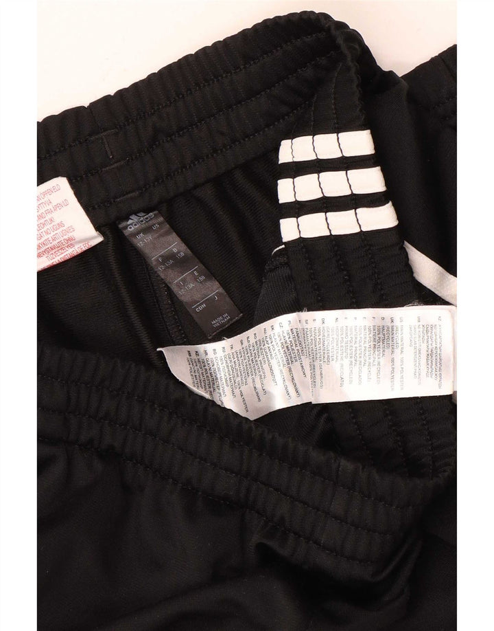 ADIDAS Jungen-Trainingshose, Jogginghose, 12–13 Jahre, schwarzes Polyester
