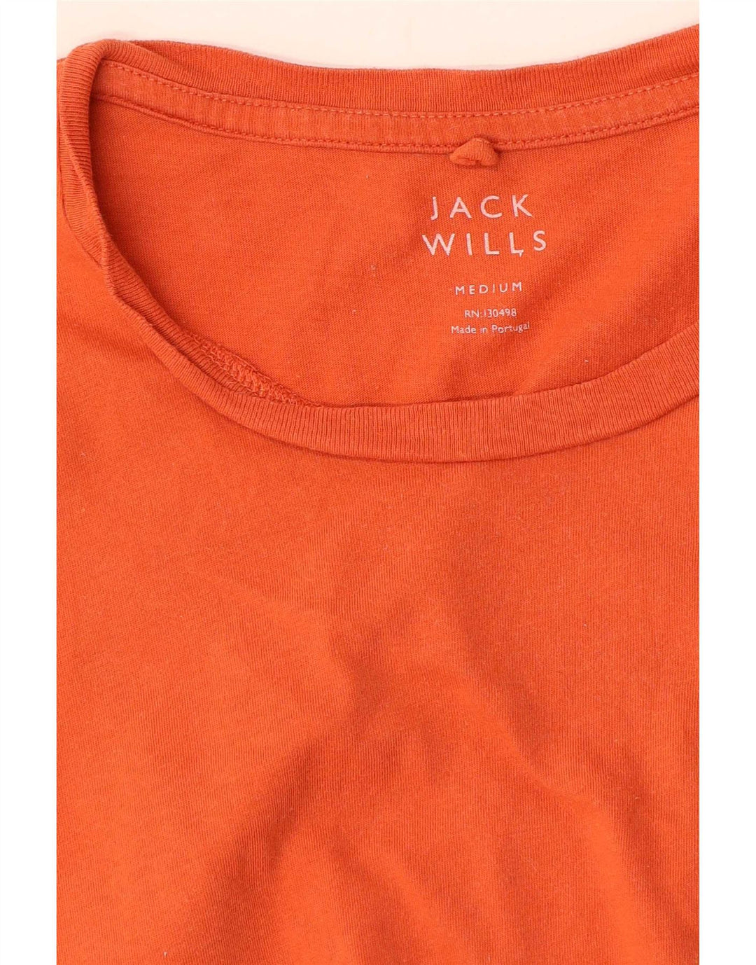 Jack Wills Herren T-Shirt-Oberteil Mittelorange