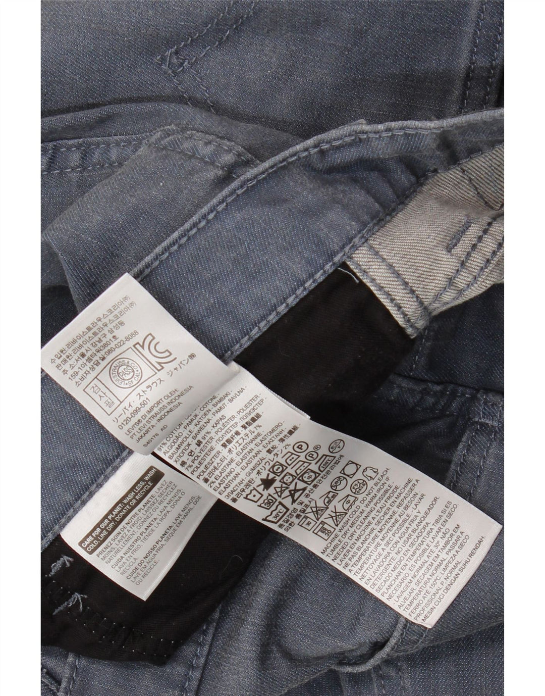Levi's Herren 511 Slim Jeans W34 L32 Blaue Baumwolle