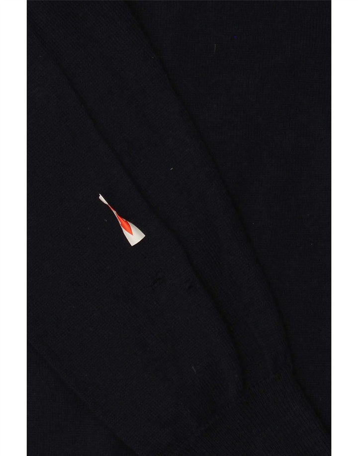 Marks & Spencer Herren-Pullover mit Reißverschluss am Hals, mittelgroßes Marineblau, Acryl