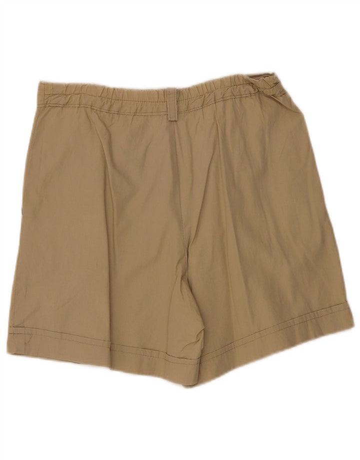 VINTAGE Damen-Chinoshorts mit hoher Taille, W30 Mittelbeige