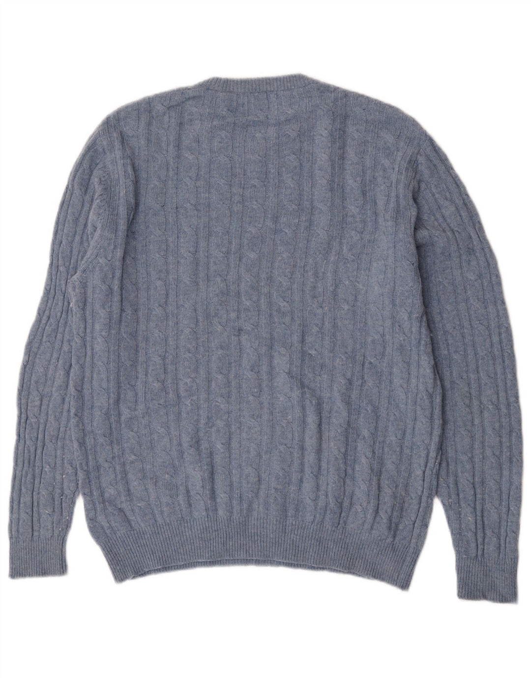 Jack Wills Herren The Marlow Pullover mit Rundhalsausschnitt, Größe L, aus blauer Wolle