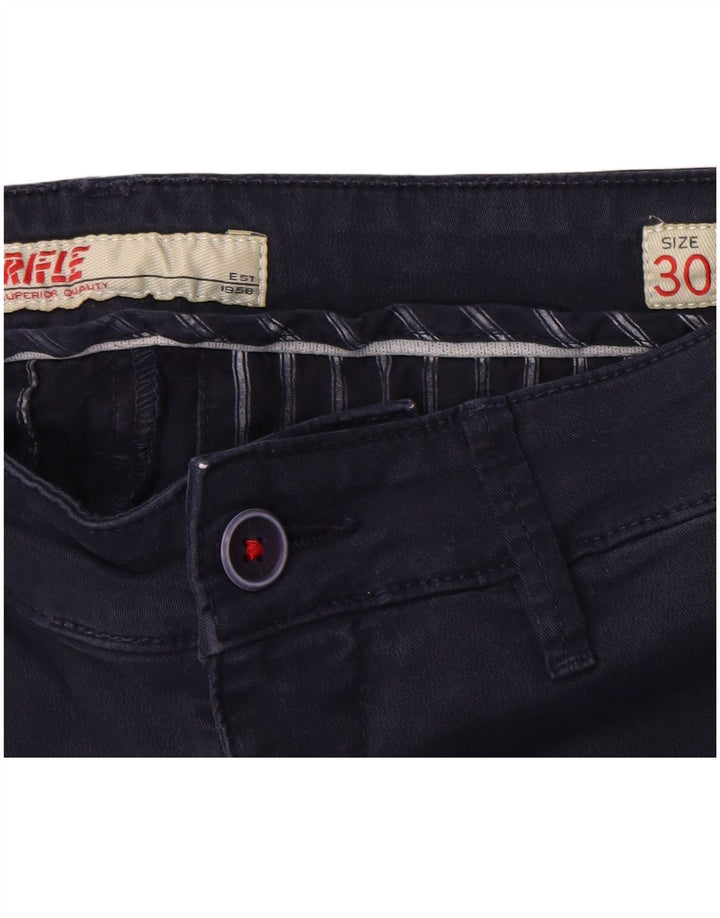 Rifle Slim Chino-Hose für Herren, W30 L34, marineblaue Baumwolle