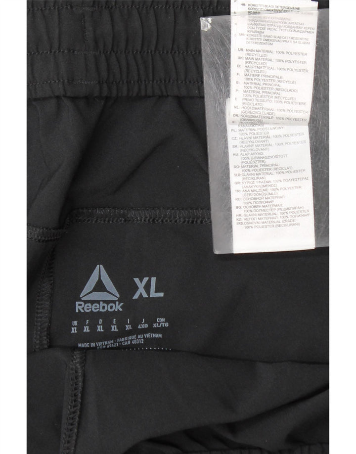 Reebok Herren Sportshorts XL Schwarz Polyester