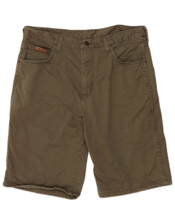 WRANGLER Herren Hawaii Casual Shorts W34 Große Khaki Baumwolle