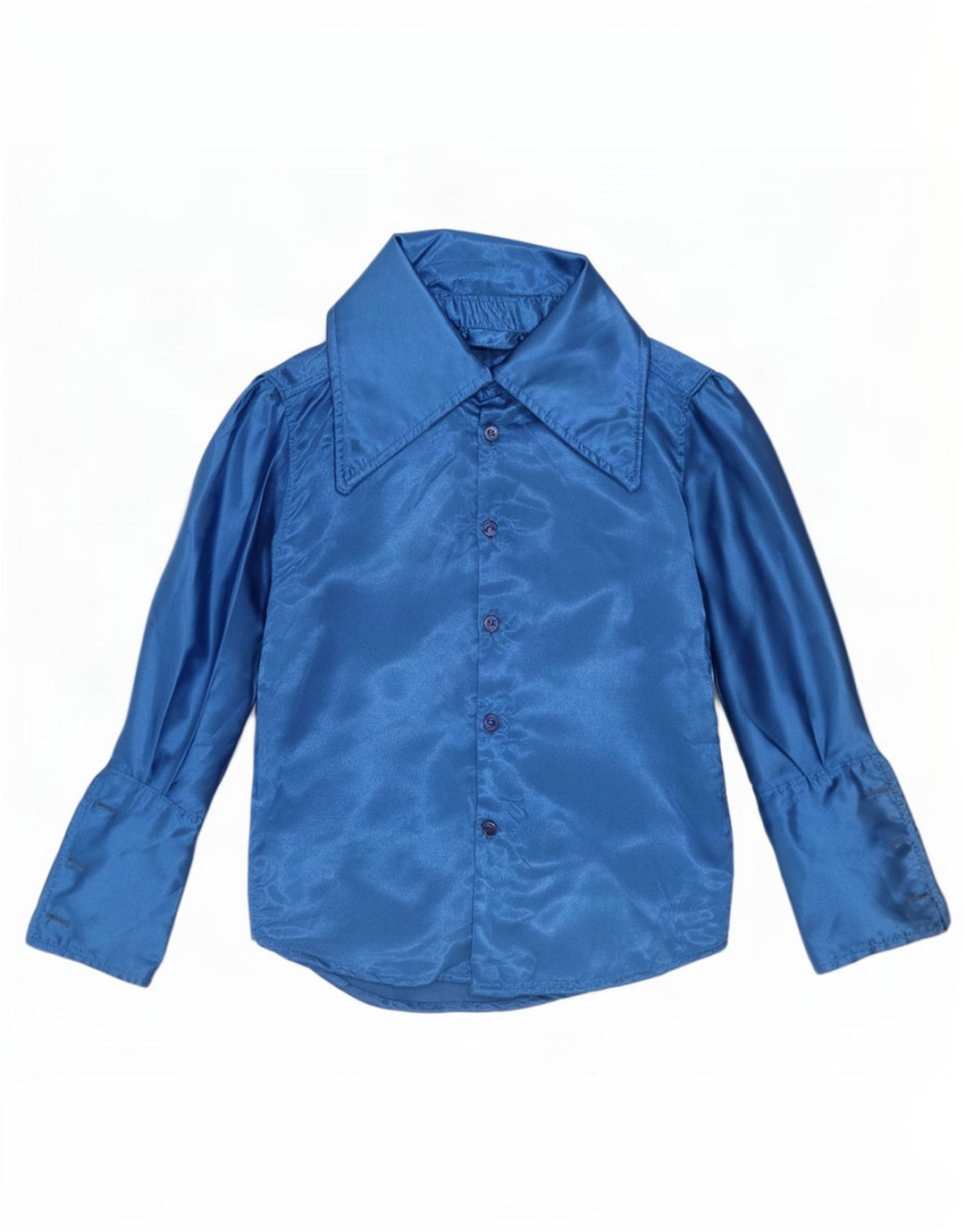 Vintage Herren formelles Hemd klein blau