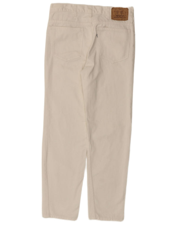 Levi's Damen 630 Tapered Jeans W33 L27 Off White