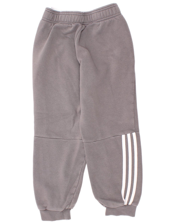 Adidas Jungen-Trainingshose, Jogginghose, 9–10 Jahre, graue Baumwolle