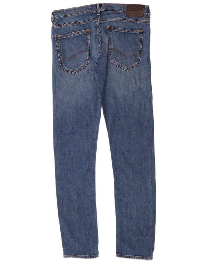 Lee Herren Luke Slim Jeans W32 L34 Blaue Baumwolle