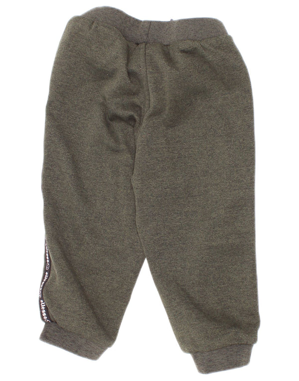 Ellesse Baby-Jungen-Trainingshose mit Grafik, 12–18 Monate, grünes Farbblockdesign